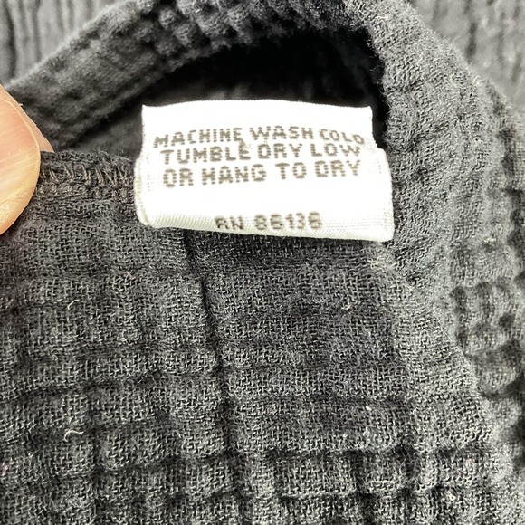 Bryn Walker Dress Womens Small Black Cotton Gauze Lagenlook Pockets USA - Picture 5 of 8